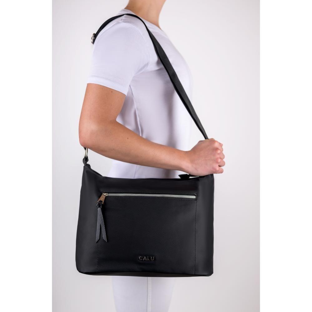 Cartera Bandolera Mediana Lily Negro Calu-6