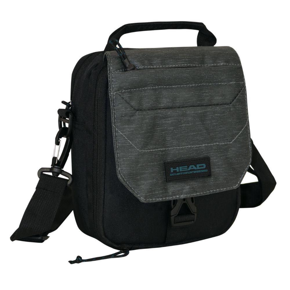 Bolso Pouch Boxing Melange Reverse Gris Oscuro-0