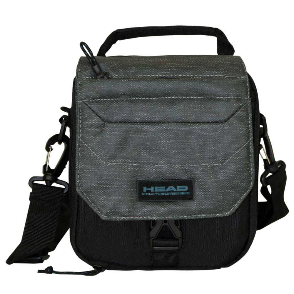 Bolso Pouch Boxing Melange Reverse Gris Oscuro-1