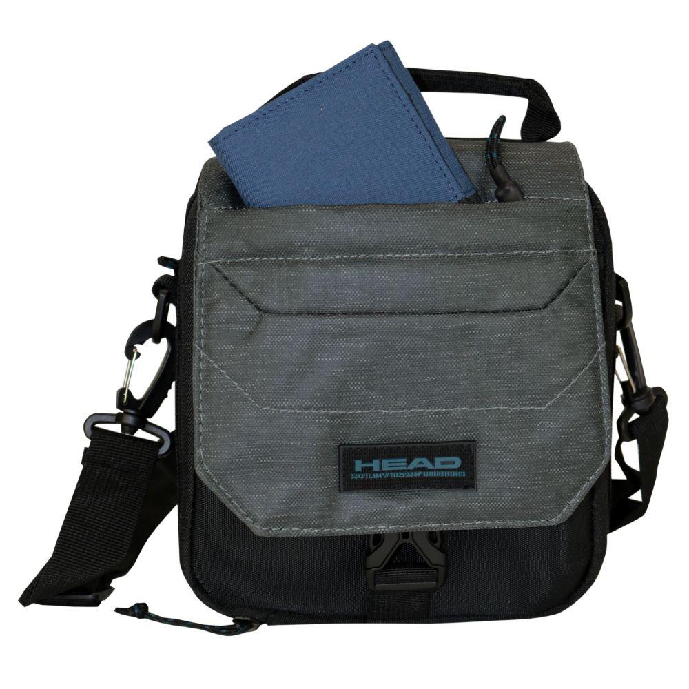 Bolso Pouch Boxing Melange Reverse Gris Oscuro-2
