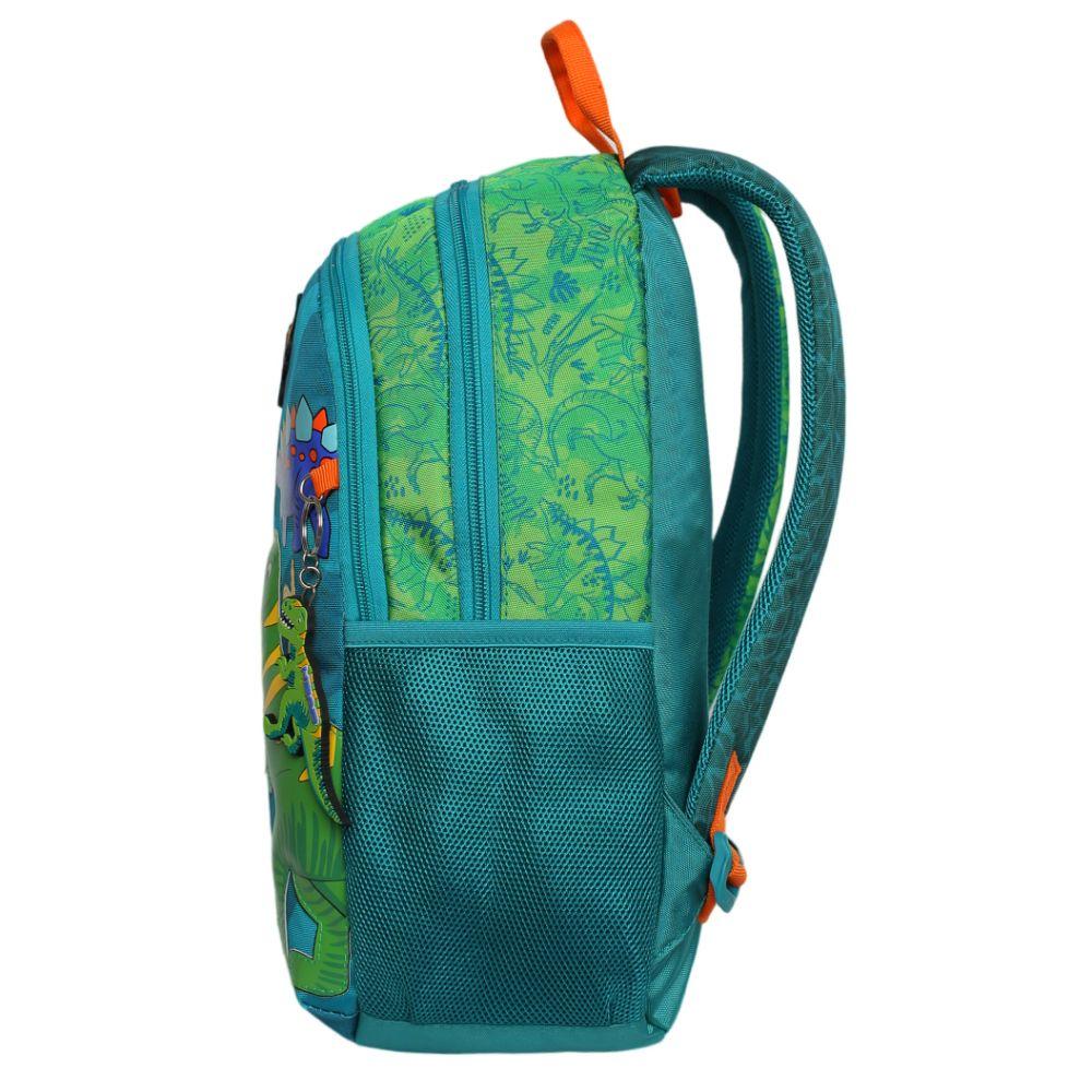 Mochila Infantil Niño Bionica Dino Verde Head-4