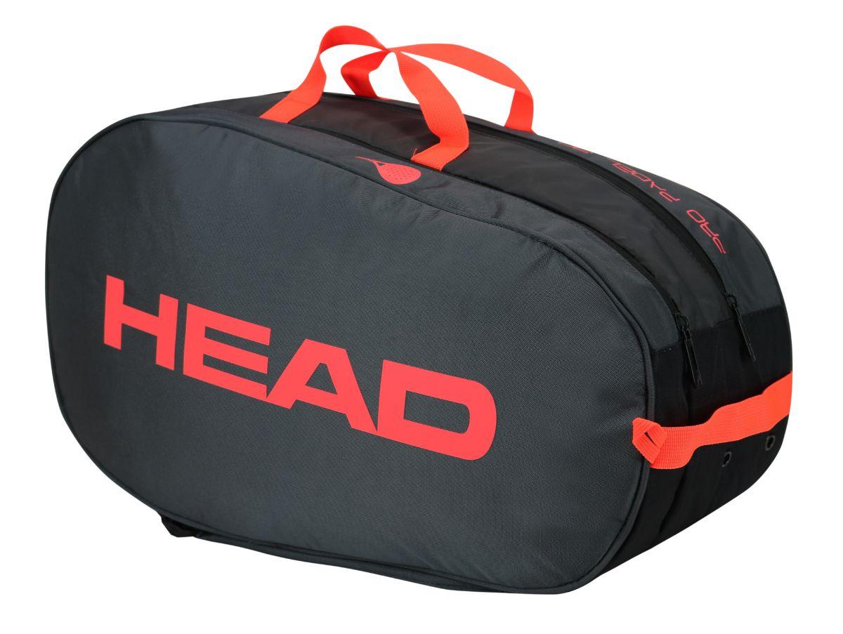 Bolso Paletero Pro Padel 30 Negro Rojo Head-0