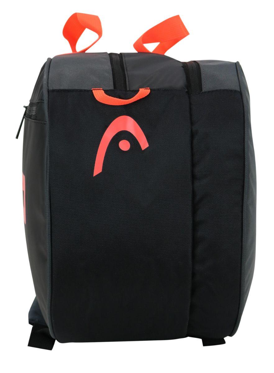 Bolso Paletero Pro Padel 30 Negro Rojo Head-8