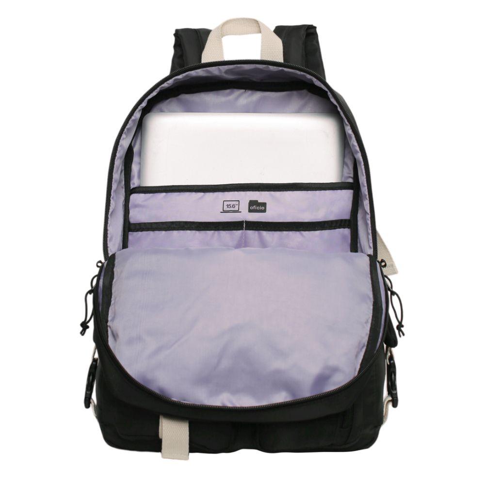 Mochila Mujer Kawaii Escalade Negro Blanco Head-2