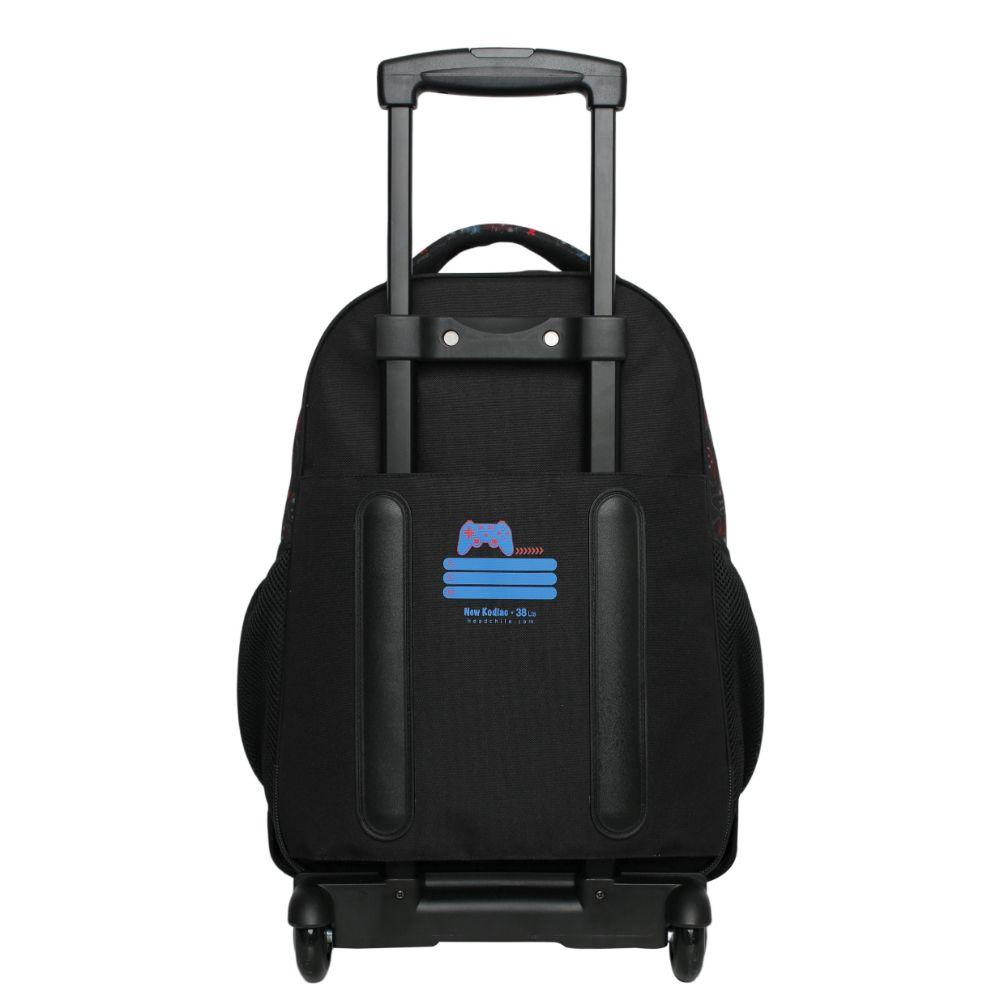 Mochila Infantil Carro New Kodiac Future Gamer Negro Head-5
