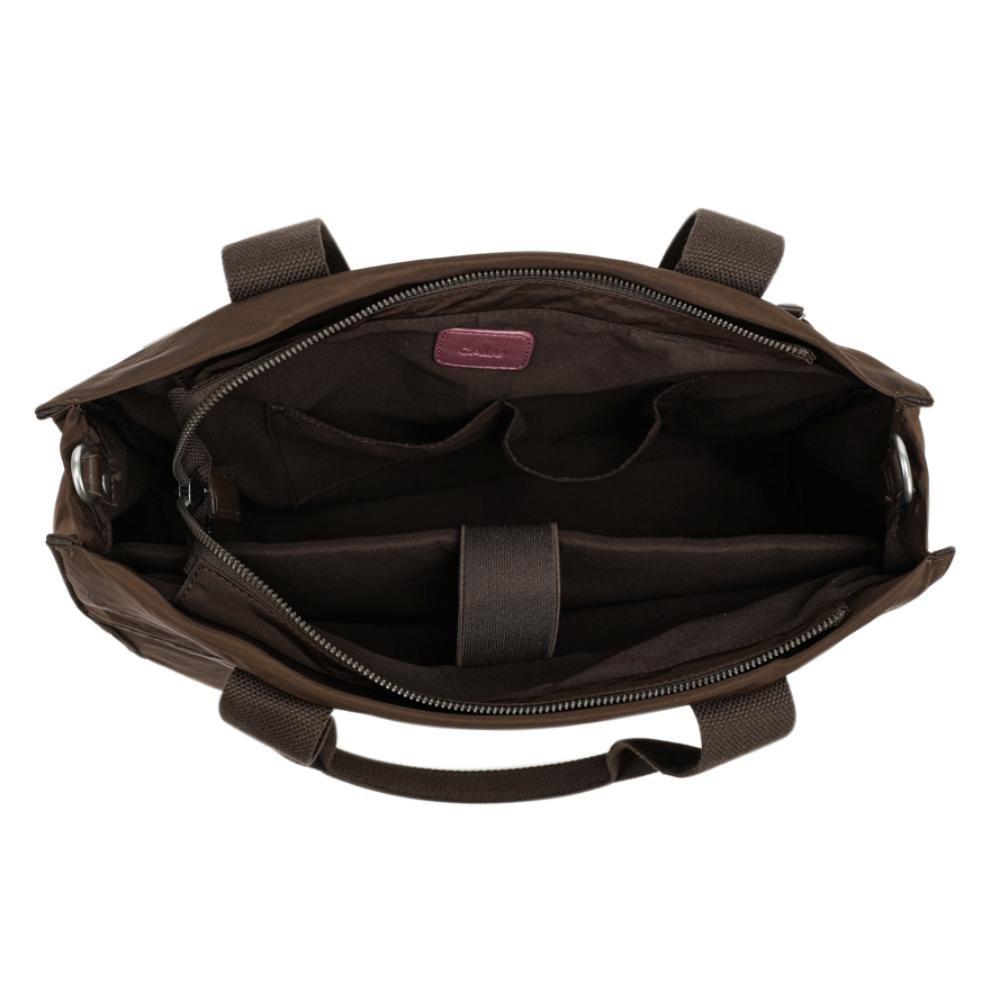 Cartera Tote Porta Laptop 14" Augusta Café Calu-3