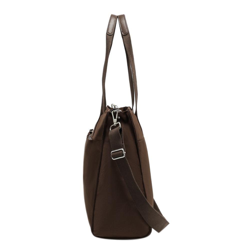 Cartera Tote Porta Laptop 14" Augusta Café Calu-4