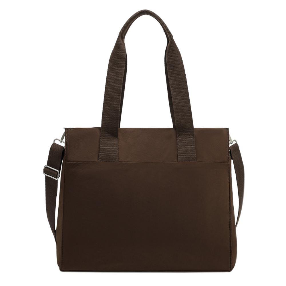 Cartera Tote Porta Laptop 14" Augusta Café Calu-5