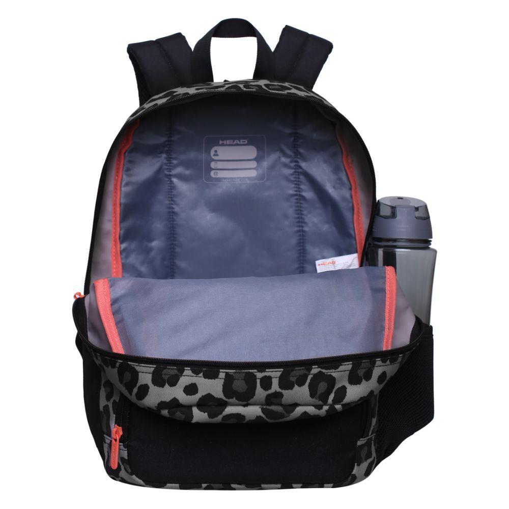 Mochila Taos Animal Print Gris Head-1