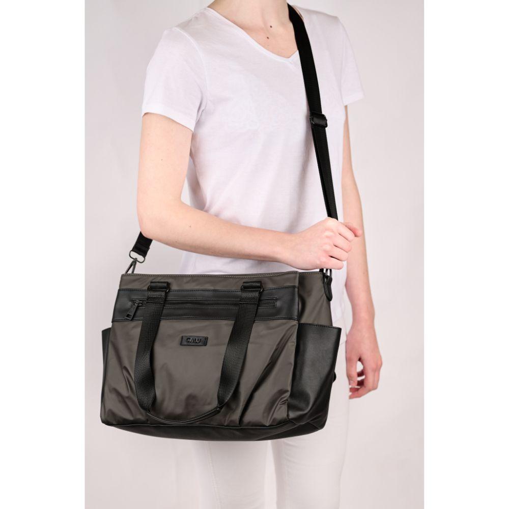 Cartera Bolso Shimmer Acero Calu-7