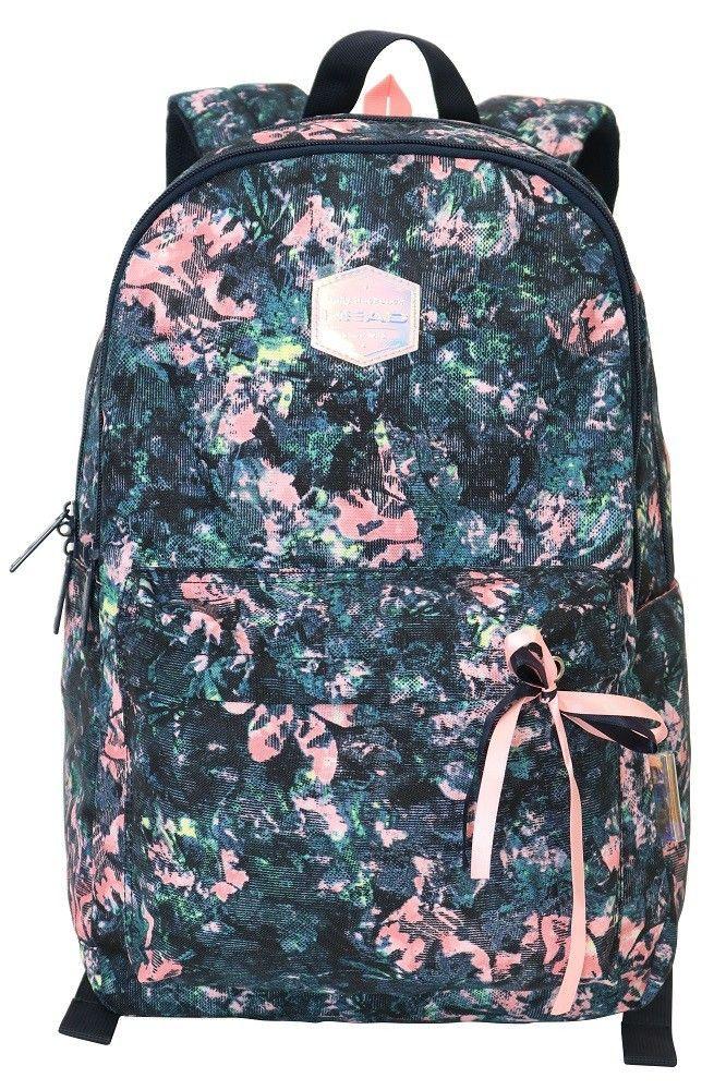 Mochila Tiggo Flores Azul con Cinta Head   -1