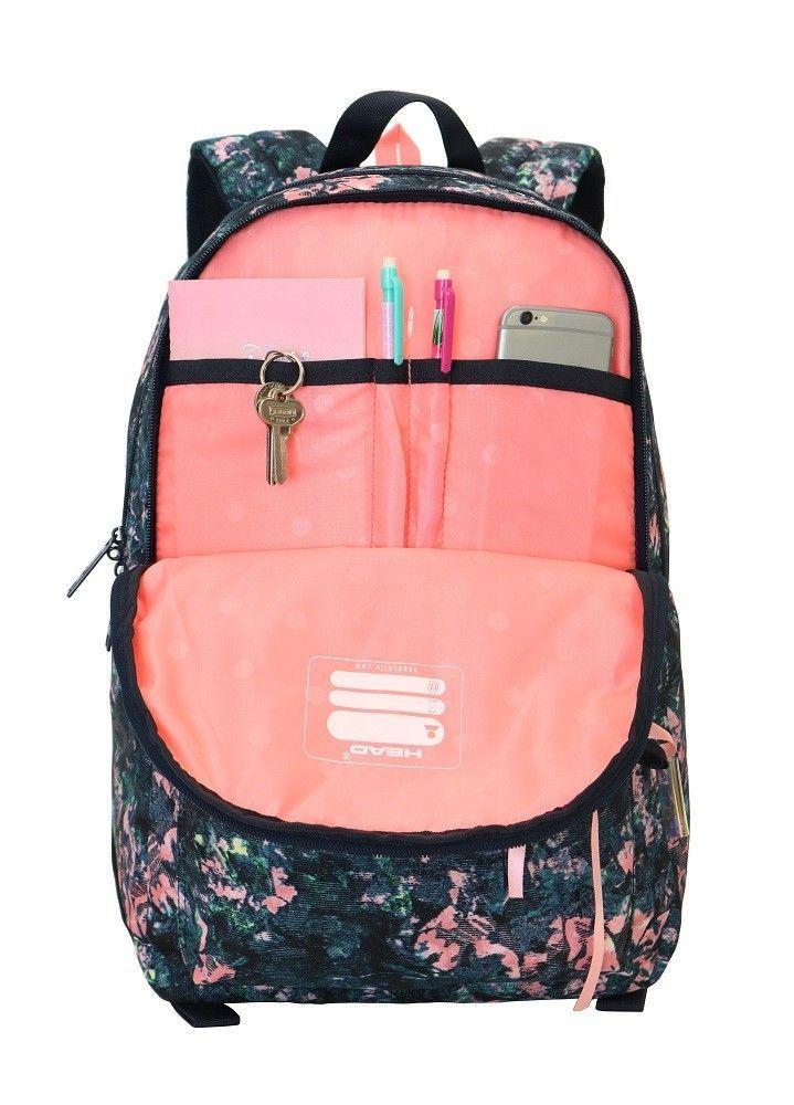 Mochila Tiggo Flores Azul con Cinta Head   -3