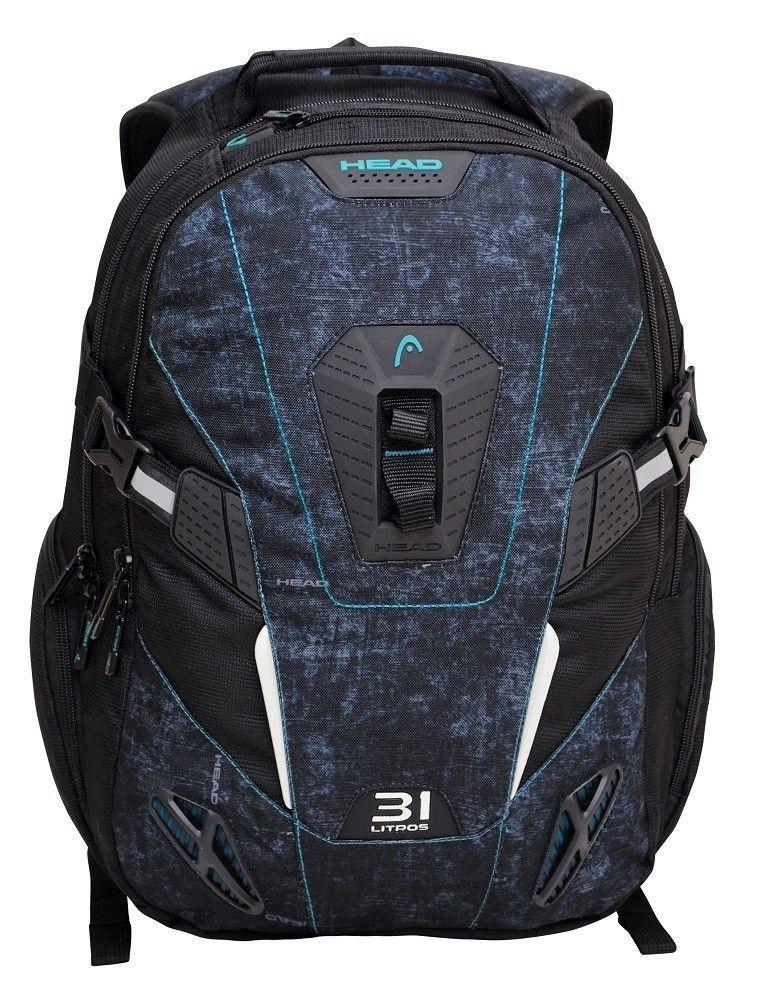 Mochila Porta Notebook Discovery Negro Azul Head   -1