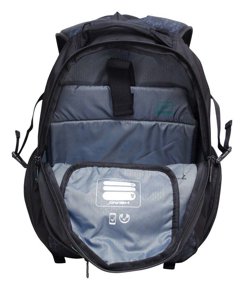 Mochila Porta Notebook Discovery Negro Azul Head   -2