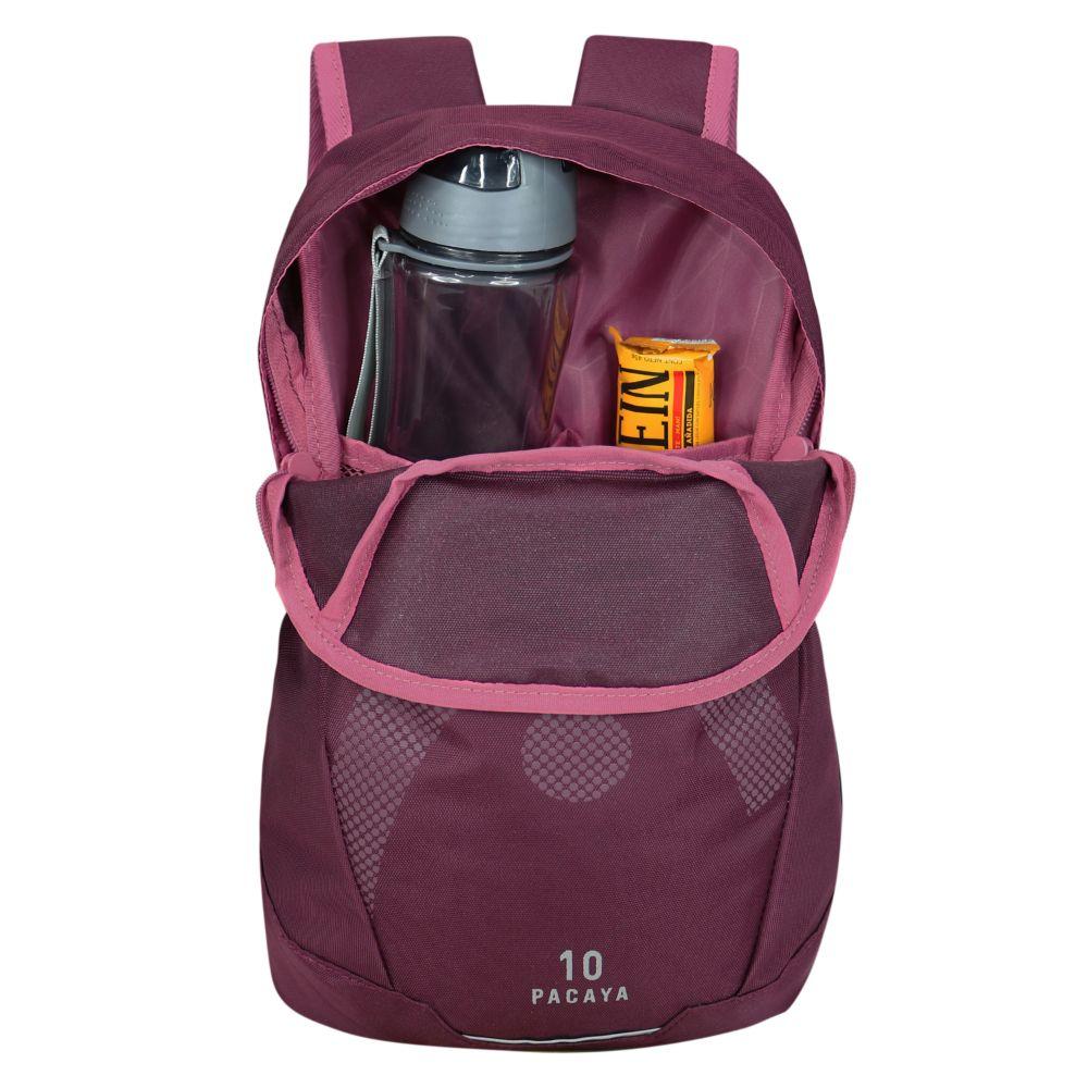 Mochila Outdoor Camping Pacaya 10 Burdeo Rosado Head-2