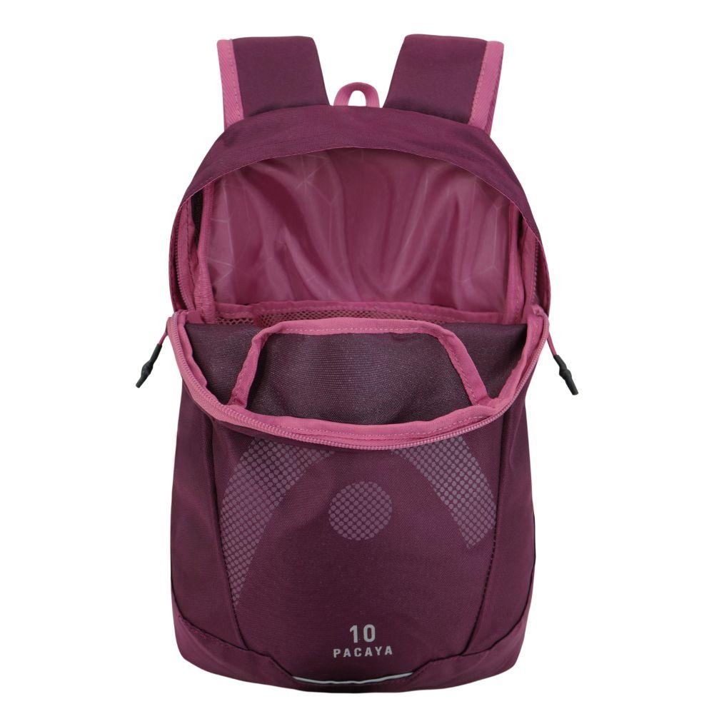 Mochila Outdoor Camping Pacaya 10 Burdeo Rosado Head-3