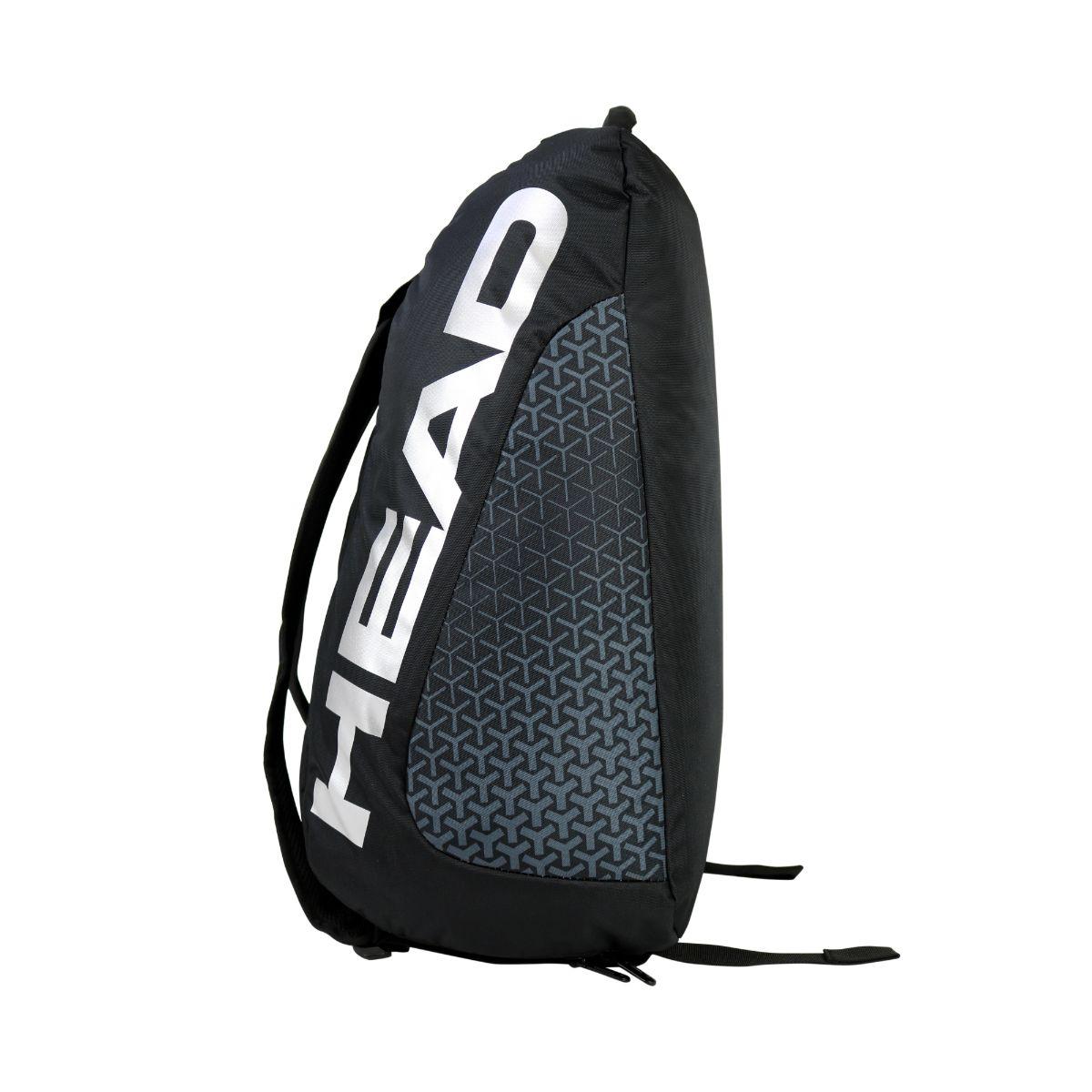 Bolso Paletero Pro Padel 50 Negro Plata Head-4