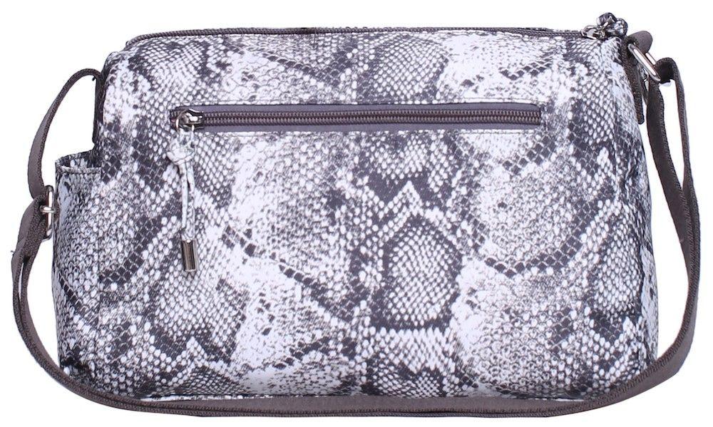 Cartera Faith Blanco Animal Print Snake Mujer Head-2
