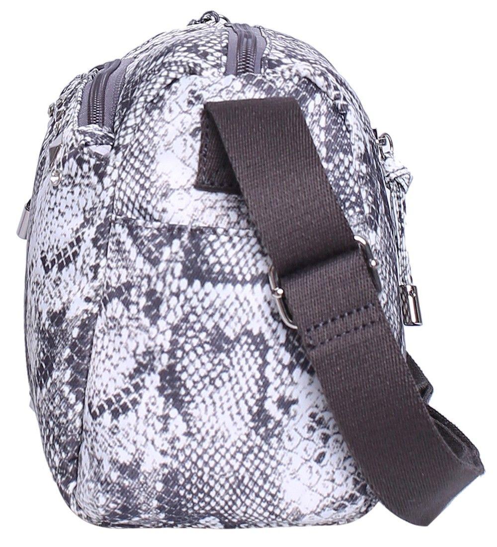 Cartera Faith Blanco Animal Print Snake Mujer Head-4