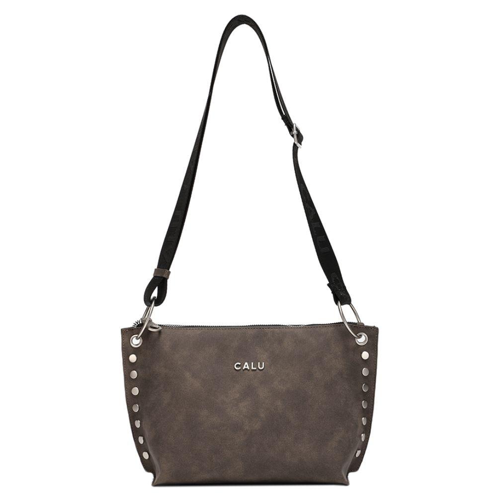 Cartera Bandolera Adisa PU Desgastado Café Calu-3