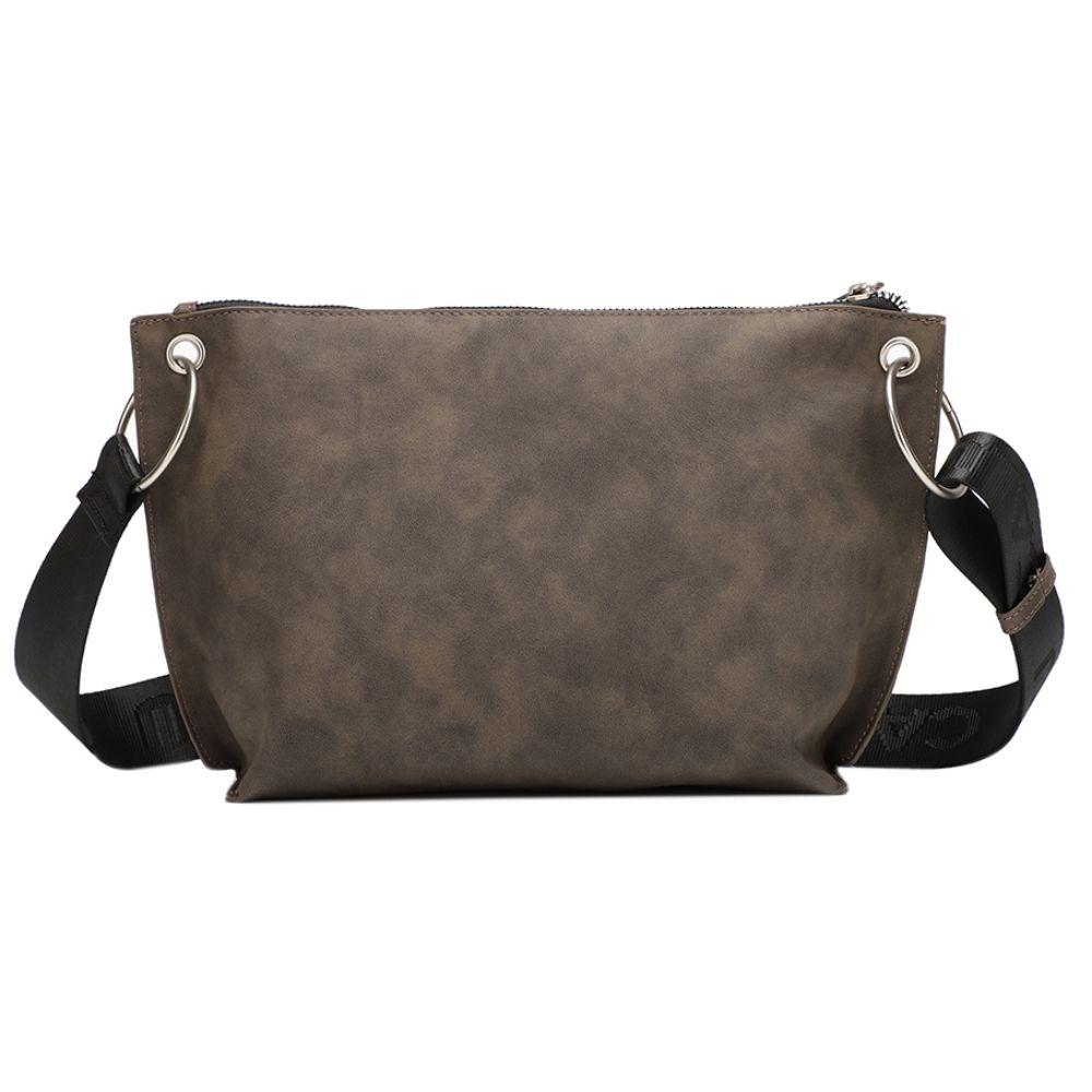 Cartera Bandolera Adisa PU Desgastado Café Calu-5