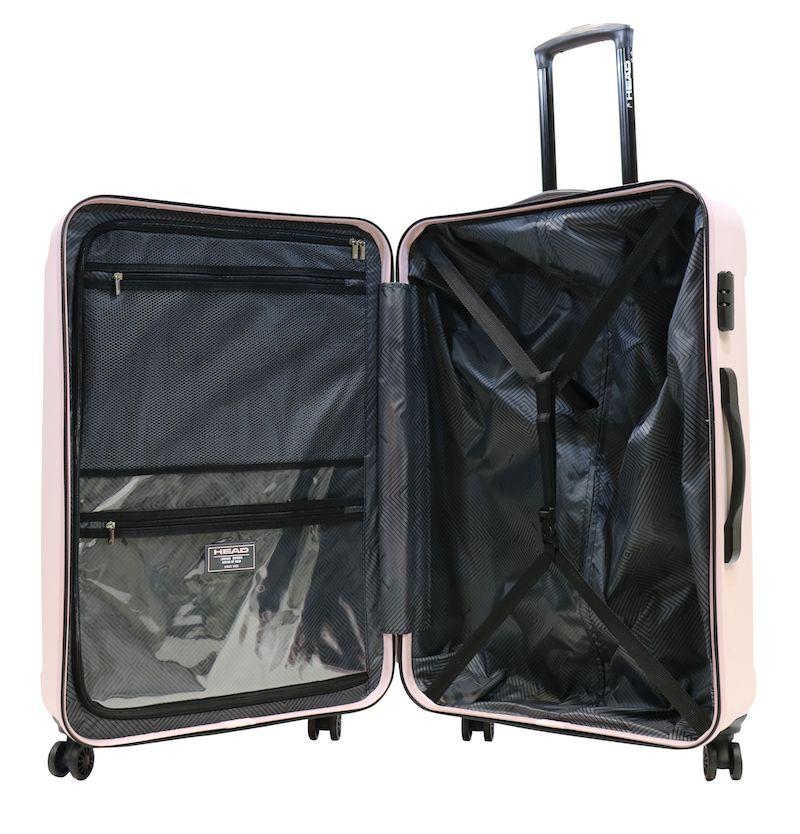 Maleta Dura Toledo L 8 Ruedas Rosado Head-1