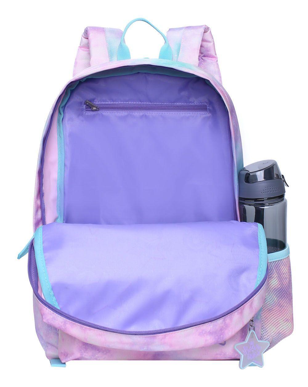 Mochila Play Galactic Stars Morado Head-4