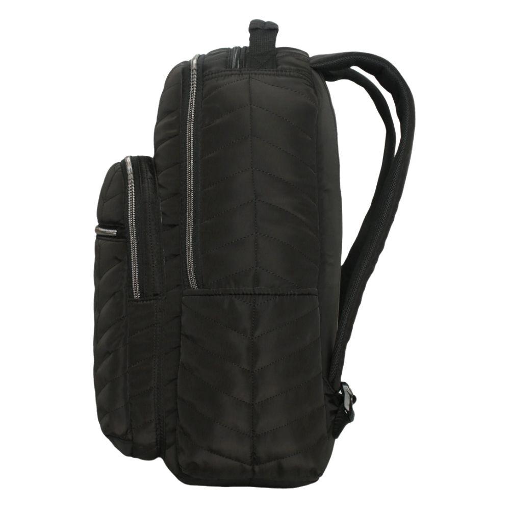 Mochila Mujer Microfibra Impreza Negro Head-3