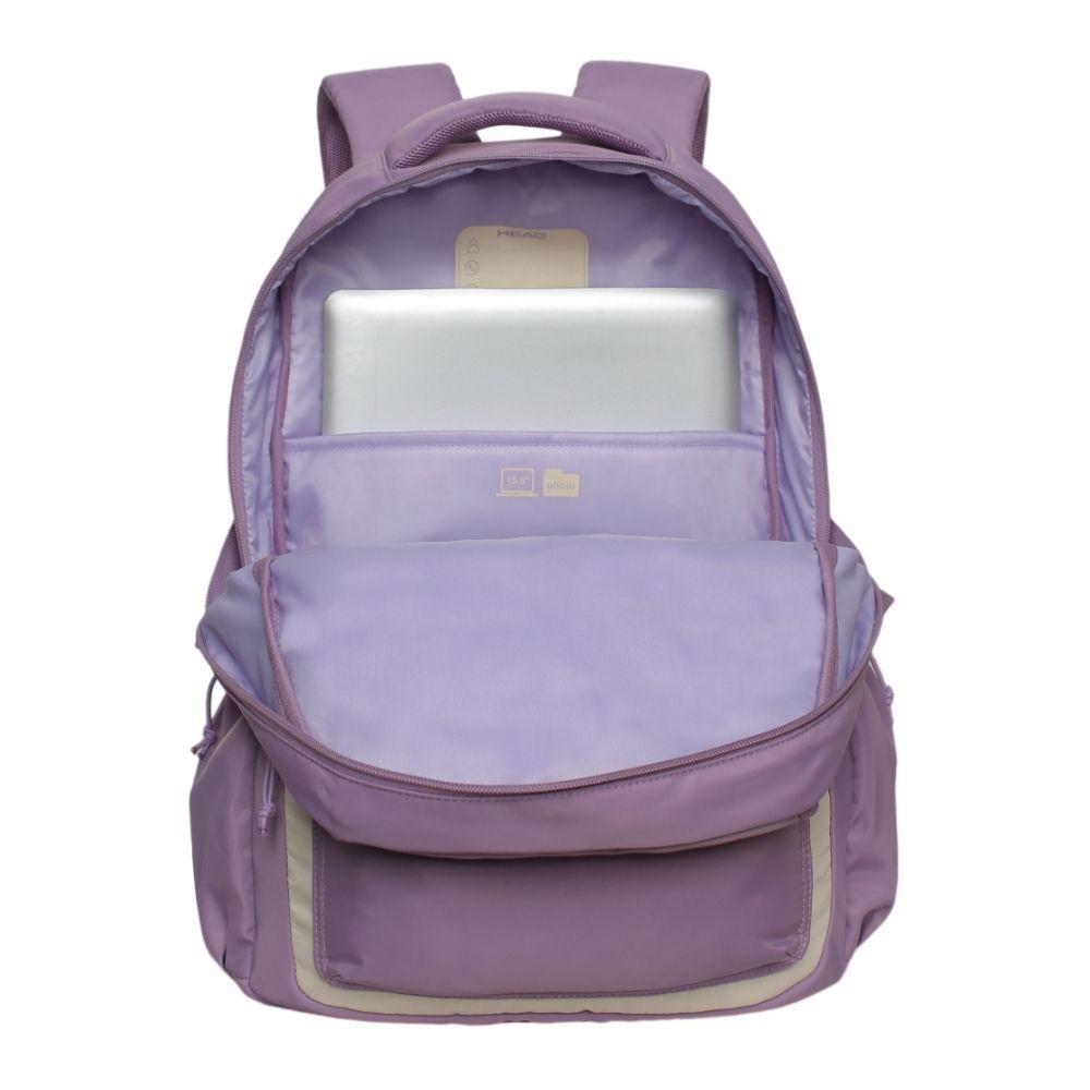 Mochila Mujer Qashqai Color Block Lila Head-2