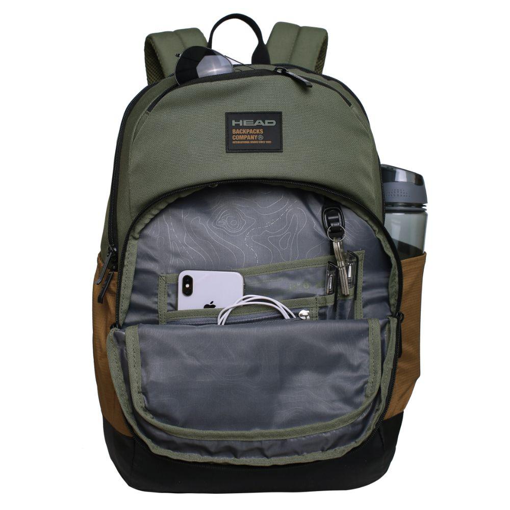 Mochila Xenon Verde Militar Cafe Head-1