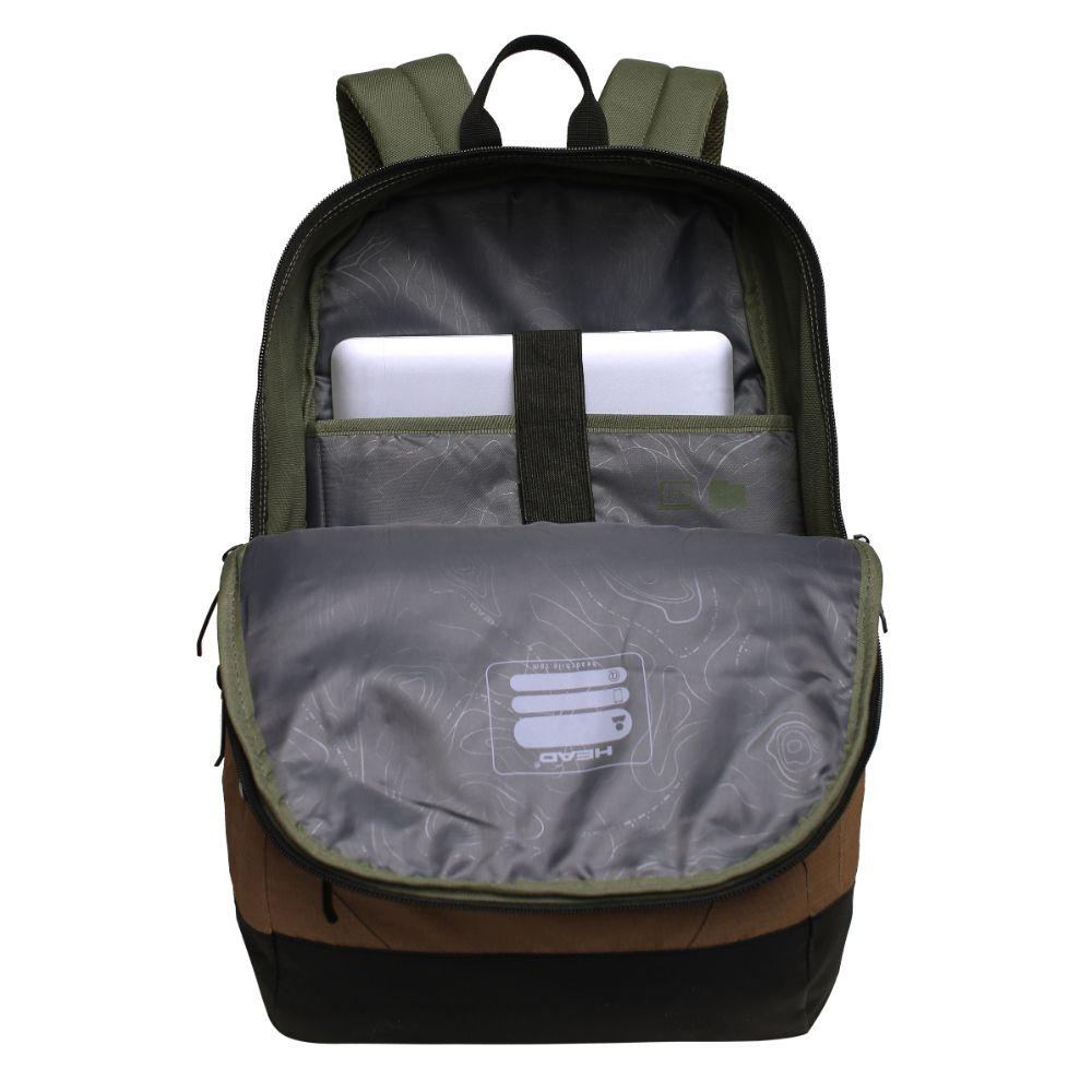 Mochila Xenon Verde Militar Cafe Head-2