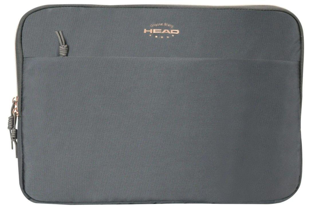 Funda Laptop Zip 15" Gris Rose Gold Head-1