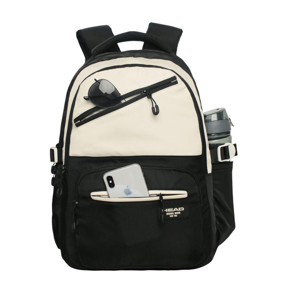Mochila Mujer Notebook Miura Block Negro Head-2