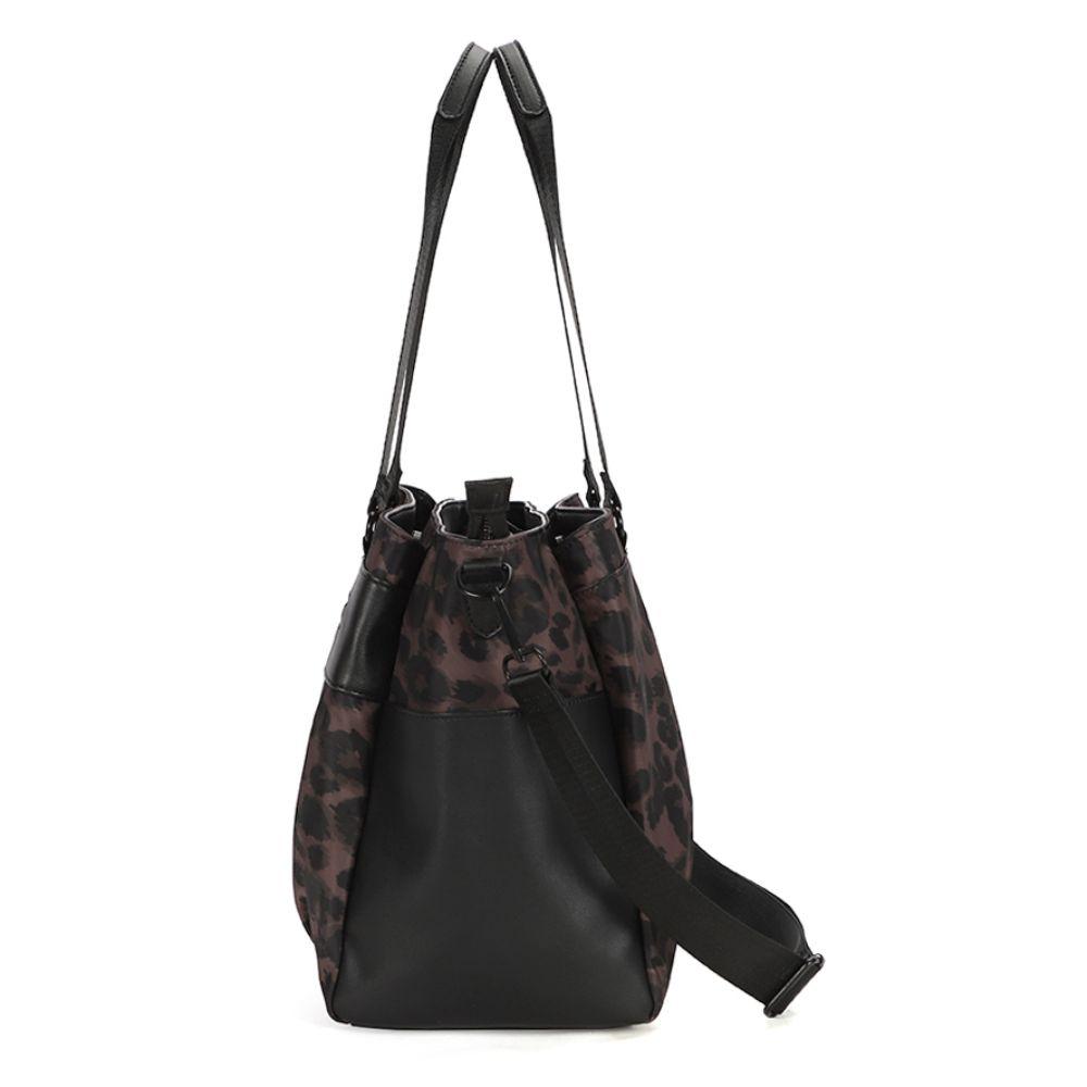 Cartera Bolso Shimmer Animal Print Café Calu-4