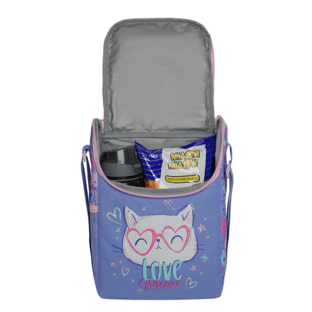 Lonchera Infantil Niña Fresh Gato Lila Head-3