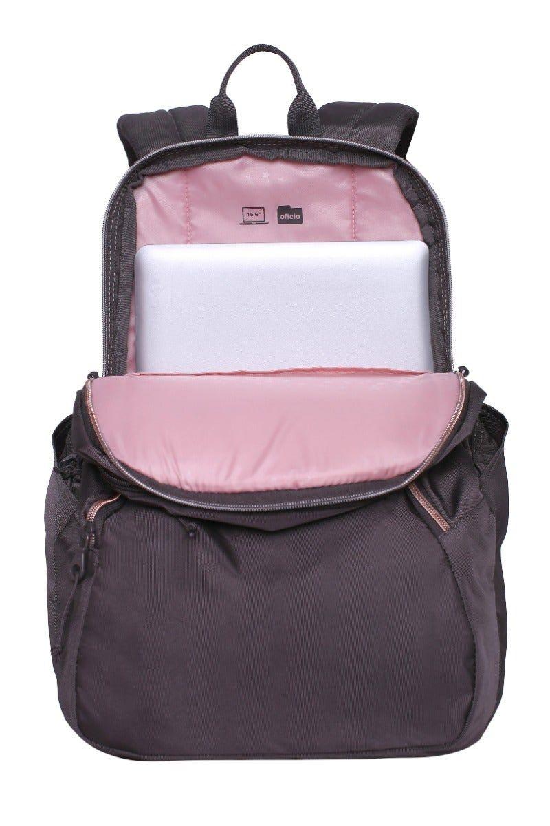 Mochila Monza 22 Gris Rose Gold Head-2
