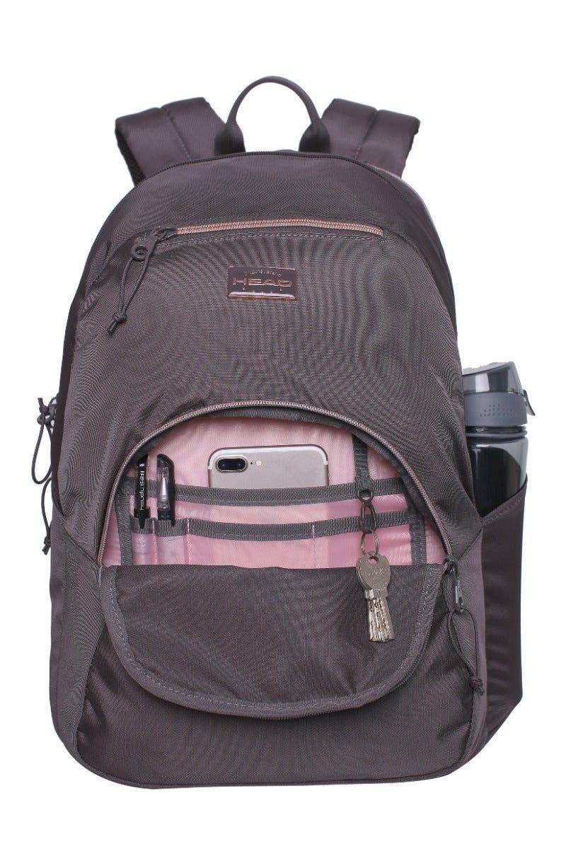 Mochila Monza 22 Gris Rose Gold Head-3