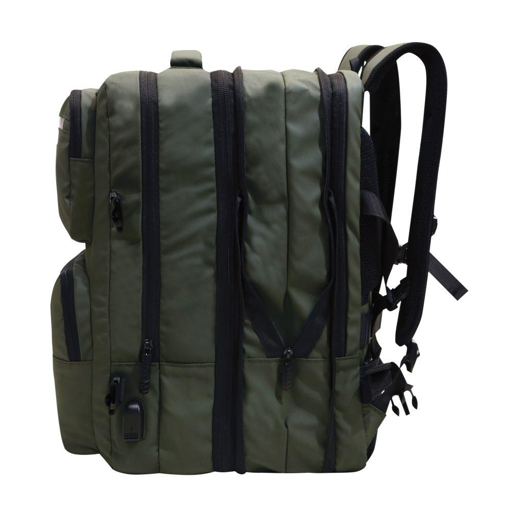 Mochila Viaje Expandible Journey Reverse Verde Head-6