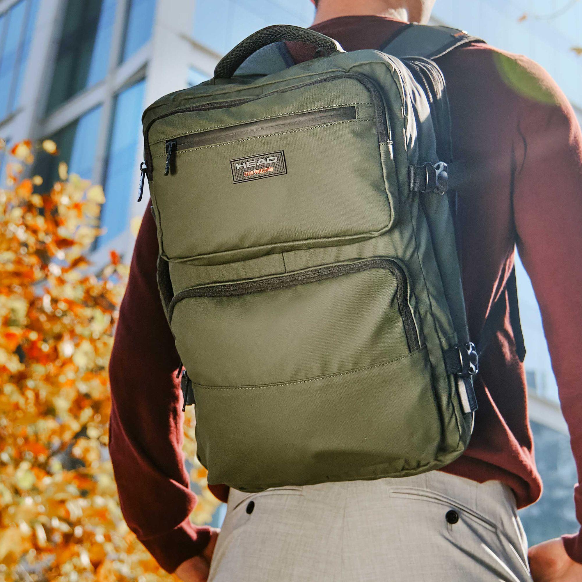 Mochila Viaje Expandible Journey Reverse Verde Head-8