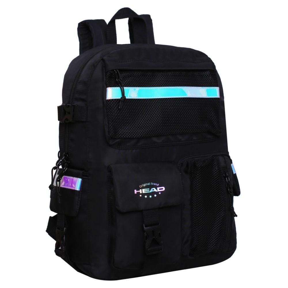 Mochila Mujer Escalede Holographic Negro Head-0