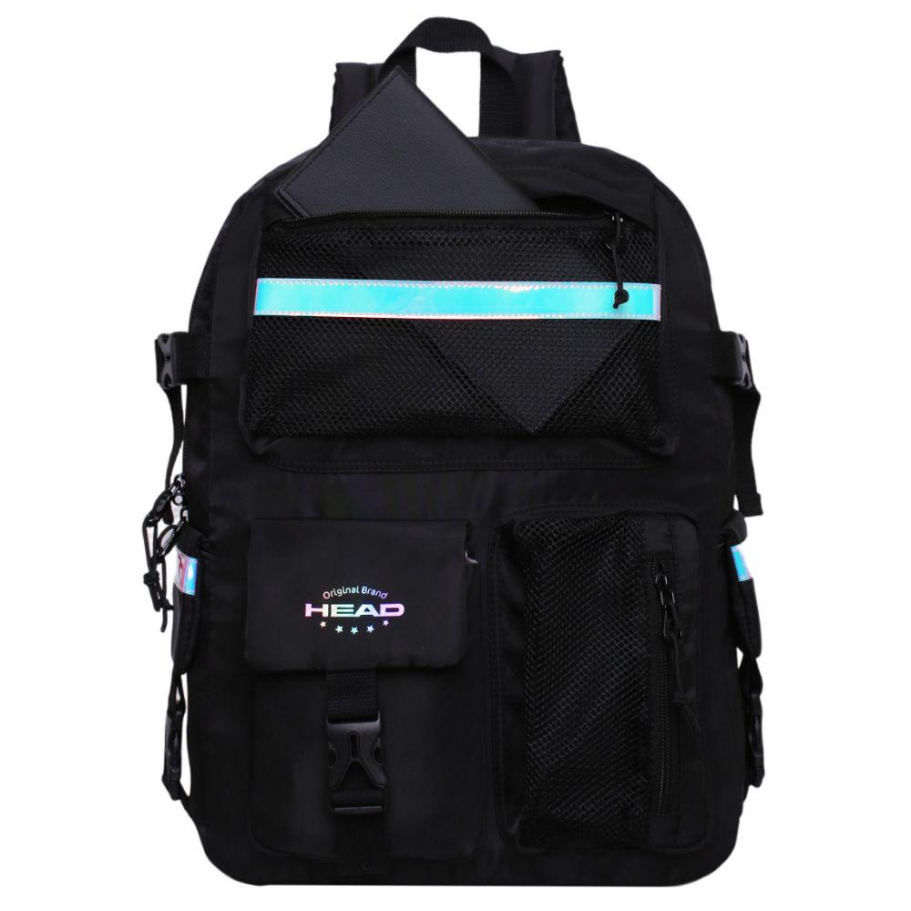Mochila Mujer Escalede Holographic Negro Head-1