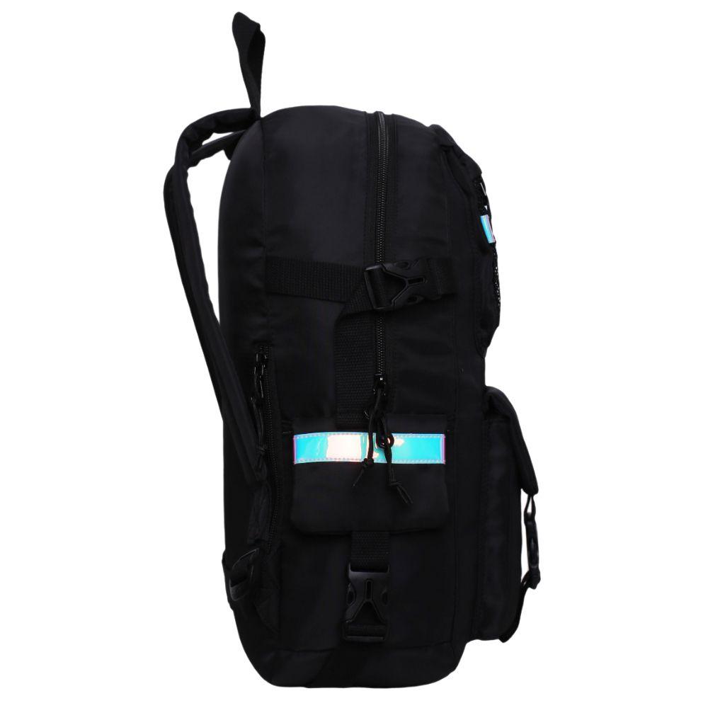 Mochila Mujer Escalede Holographic Negro Head-4