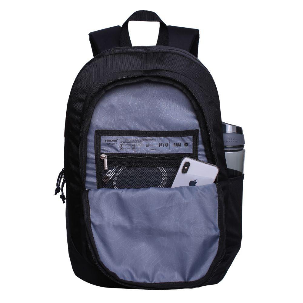 Mochila Ram Full Negro Azul  Head-1