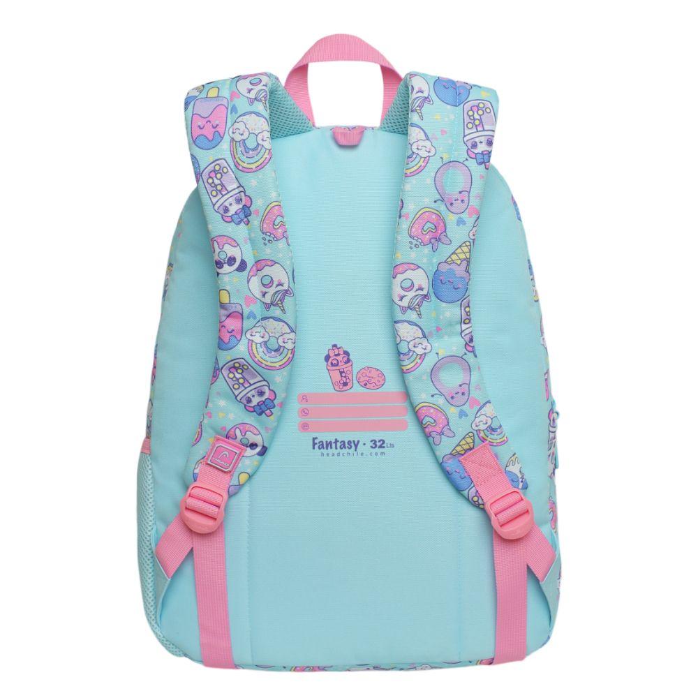 Mochila Infantil Niña Fantasy Sweet Candy Menta Head-4