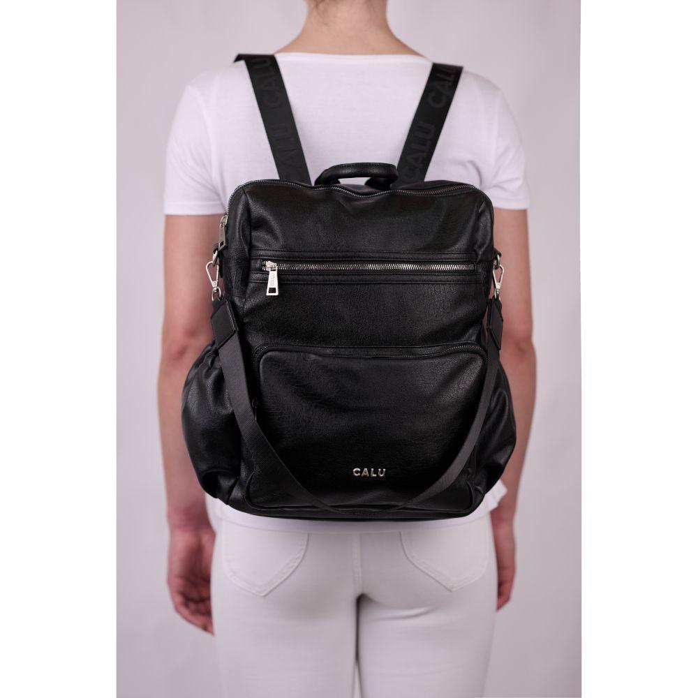 Mochila Cartera New Monstera Laptop  Negro Calu-7