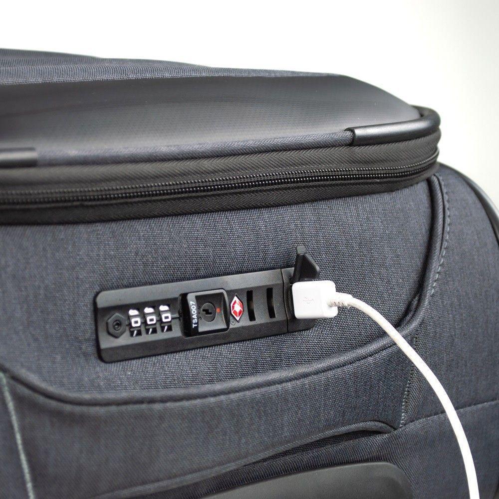 Maleta Blanda Hannover S con USB Negro Head  -2