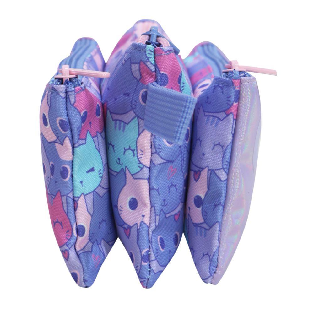 Estuche Infantil Niña Celerio Gato Lila Head-3