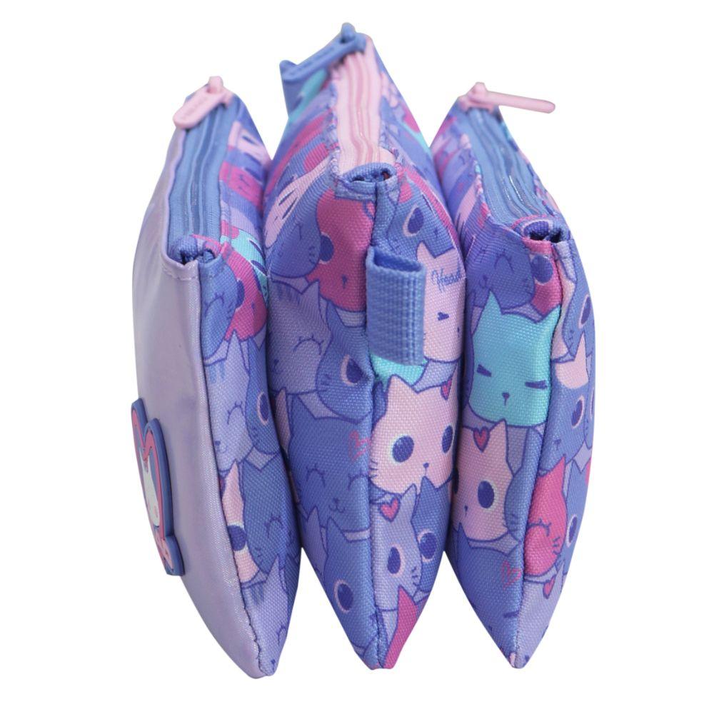 Estuche Infantil Niña Celerio Gato Lila Head-4