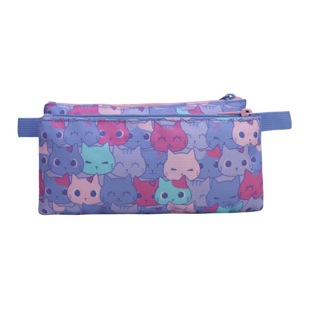 Estuche Infantil Niña Celerio Gato Lila Head-5