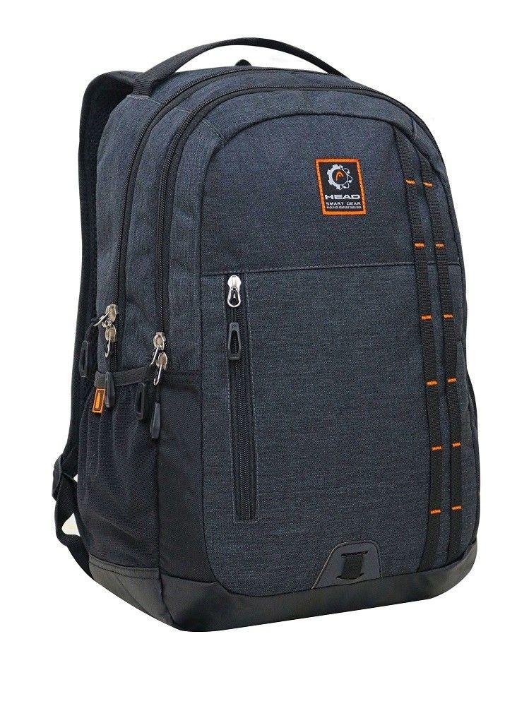 Mochila Ejecutiva Commander Gris Head-0